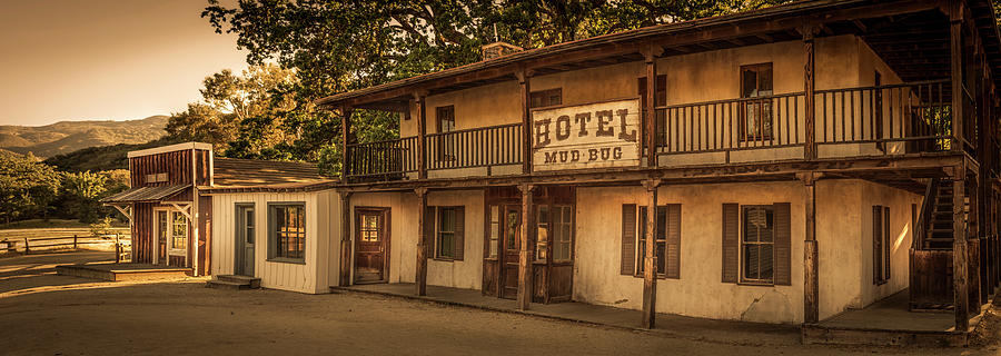 Barber Shop And Hotel Mud Bug - Panorama Photograph by Gene Parks