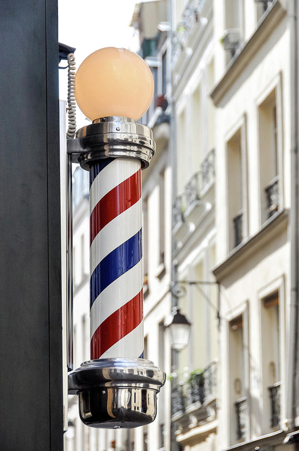 Barber shop sign in Paris Photograph by Dutourdumonde Photography