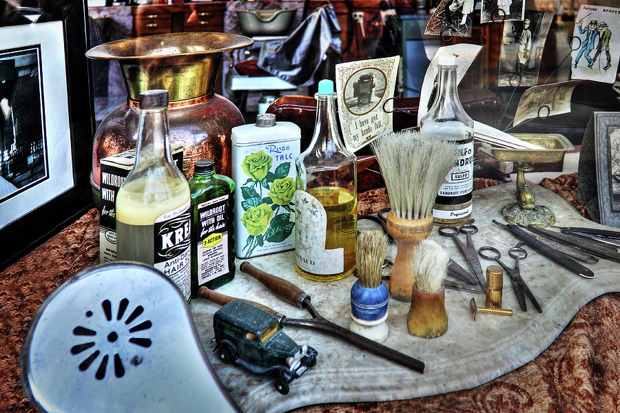 Barber Shop Tools Photograph by James Eddy