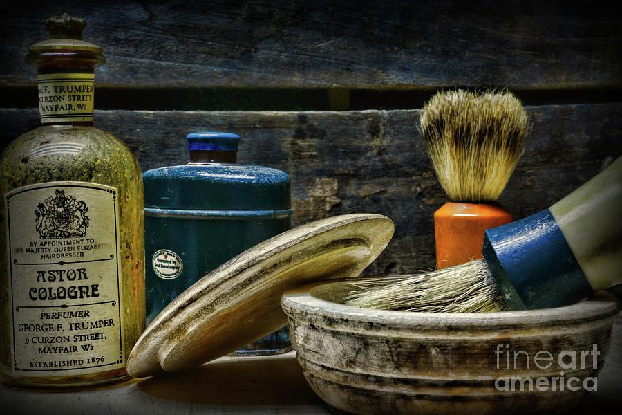 Barber-Vintage Cologne and Shave by Royal Appointment  Photograph by Paul Ward