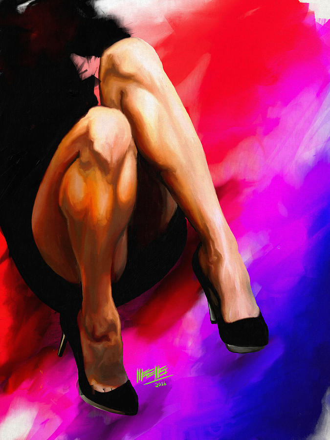 Legs Painting - Barbie by Dillan Weems Legs Painting - Barbie by Dillan Weems