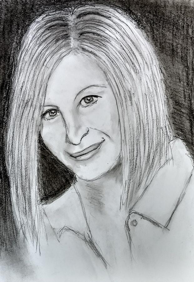 Barbra Streisand Drawing by Paul Blackmore - Fine Art America