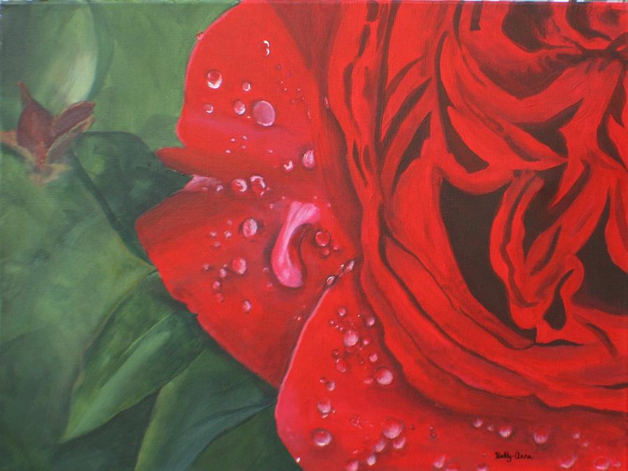 Barbs Rose Painting by Betty-Anne McDonald