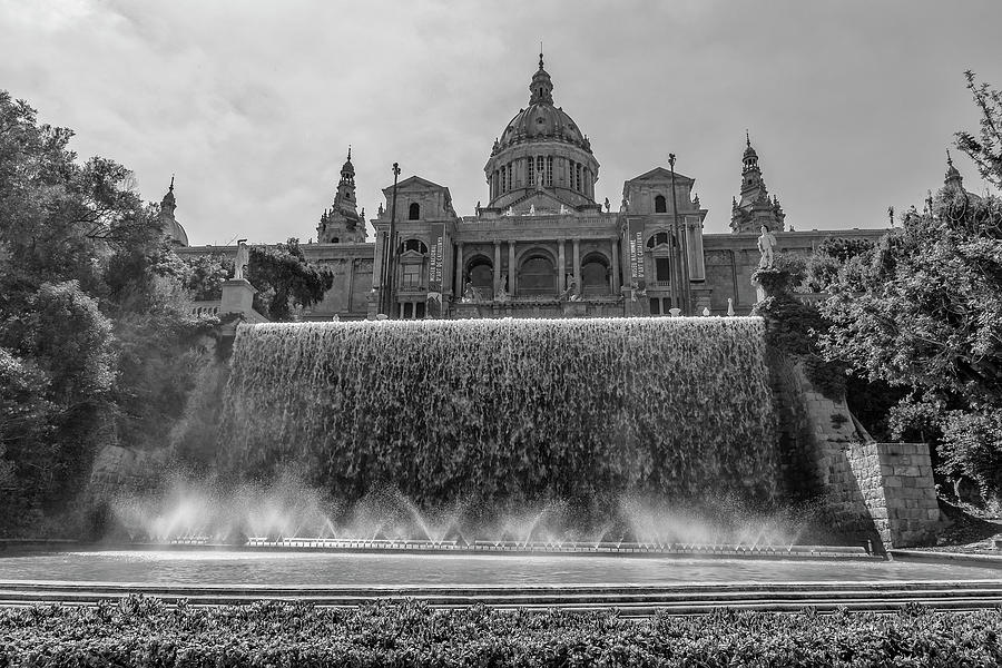 Barcelona Art Museum and Fountains Photograph by Georgia Clare
