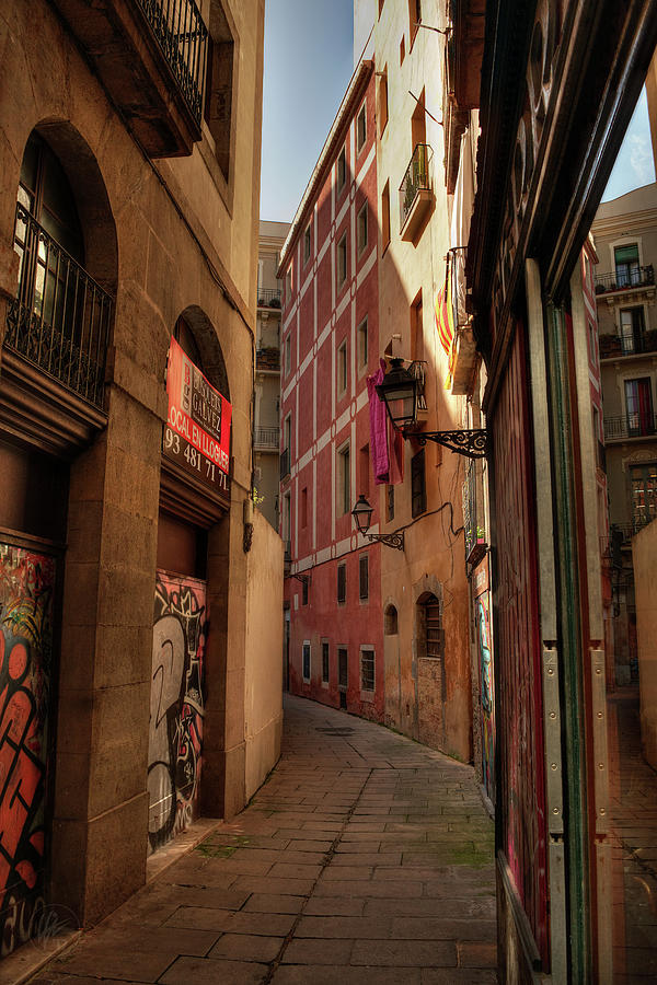 Barcelona - Gothic Quarter 003 Photograph by Lance Vaughn