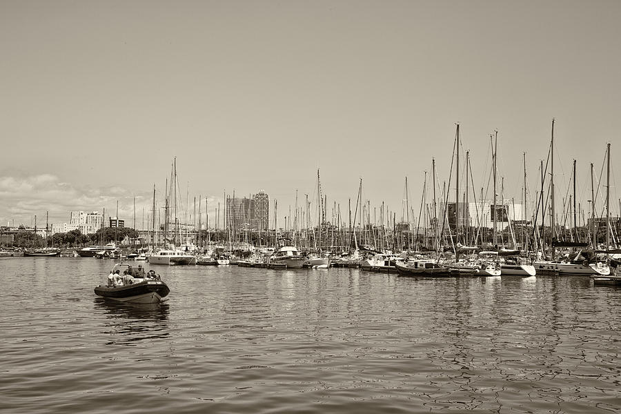 Barcelona Harbor  Photograph by Georgia Clare