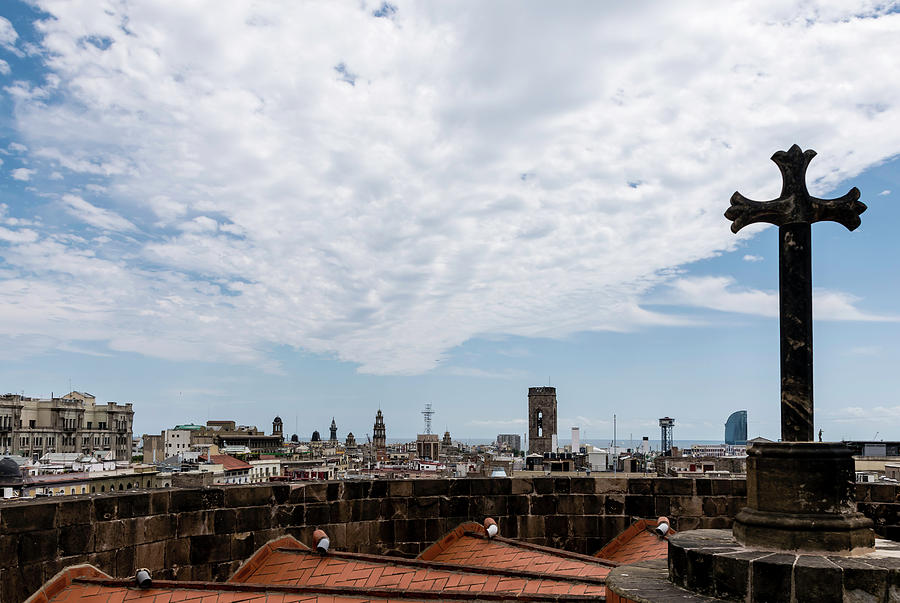 Barcelona Rooftops Photograph by Steven Richman