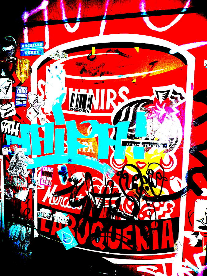 Barcelona Street Graffiti Photograph by Funkpix Photo Hunter