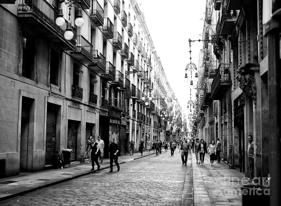 Barcelona Street Scene Photograph by John Rizzuto