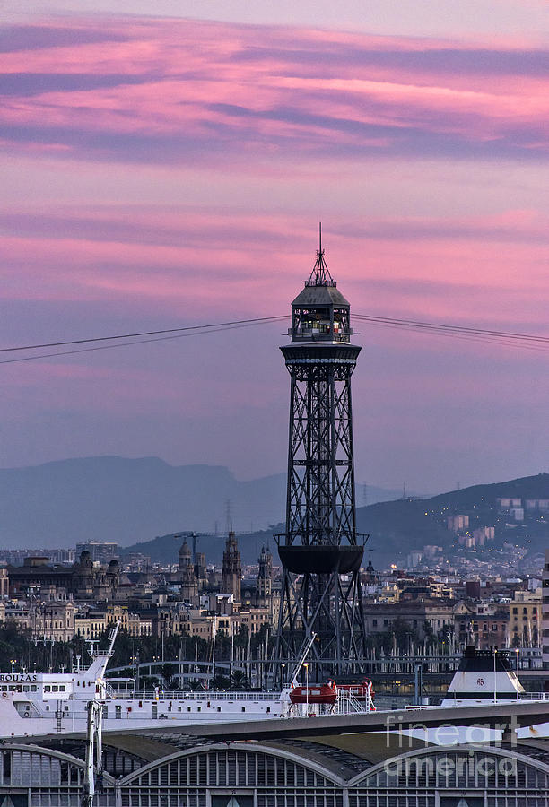 Barcelona Photograph - Barcelona Sunset by John Greim
