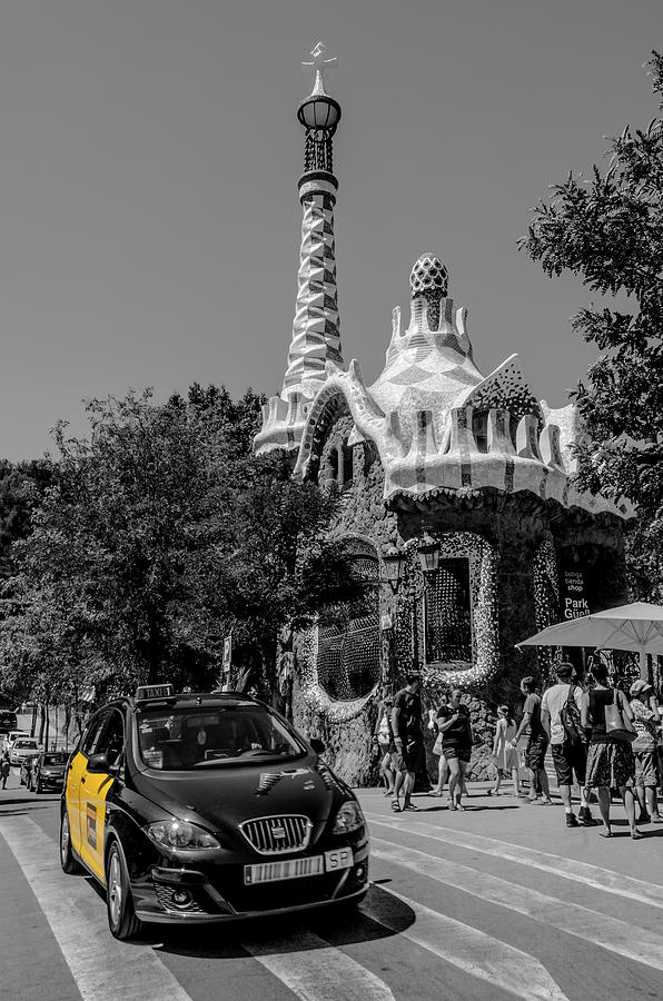 Barcelona Taxi Photograph by Wolfgang Stocker