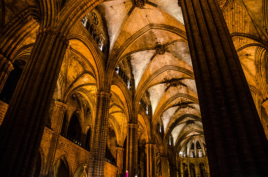 Barcelona - The Cathedral 2 Photograph by AM FineArtPrints