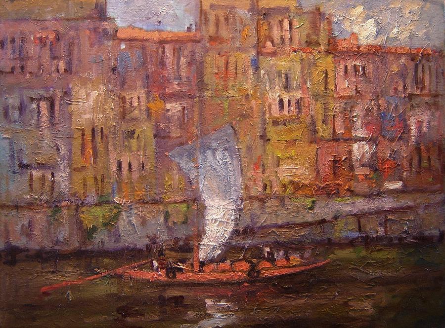 Barco rabelo Painting by R W Goetting
