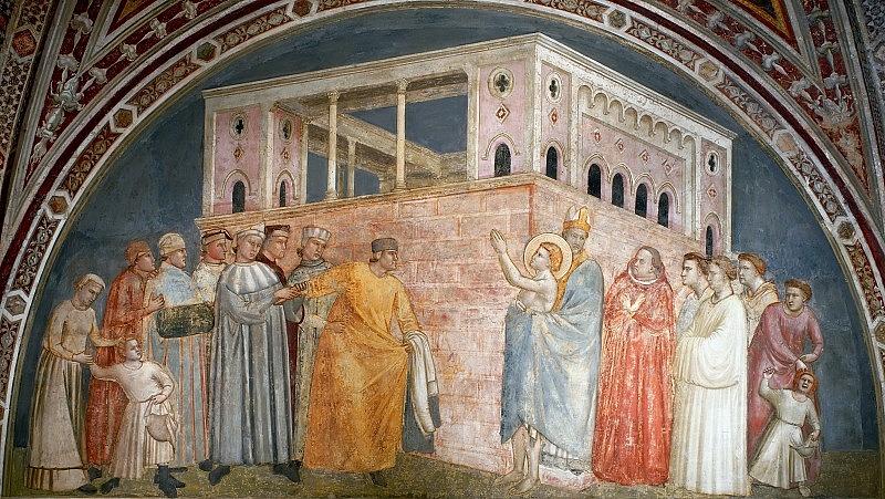 Bardi Chapel Renunciation of Wordly Goods Giotto di Bondone Digital Art ...