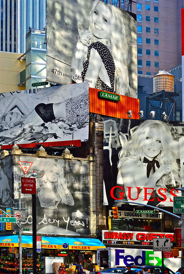 Bardot at Times Square Photograph by Gwyn Newcombe