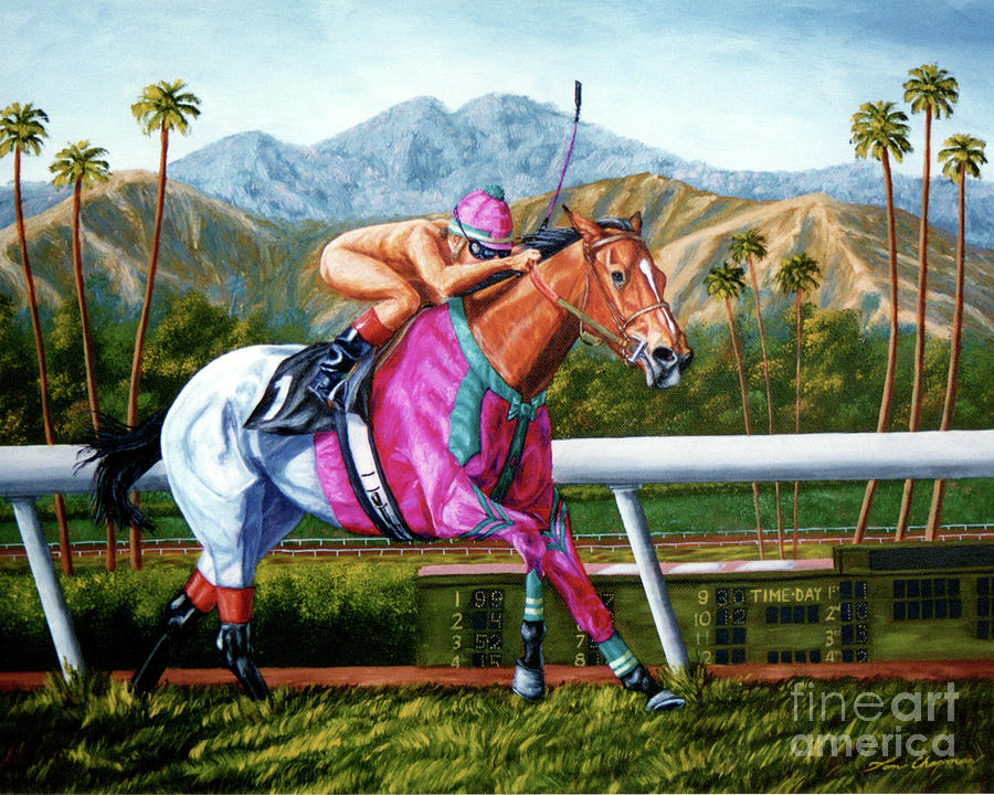 Bareback Rider Painting by Tom Chapman
