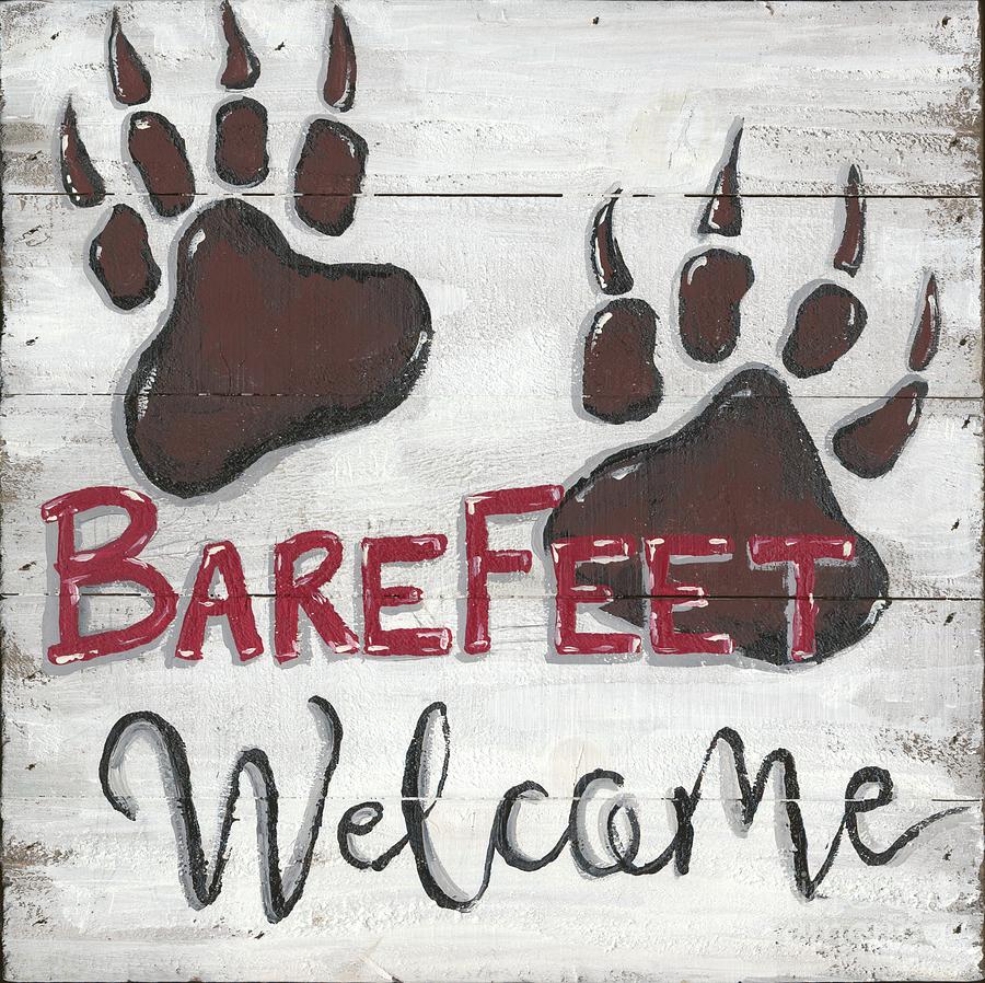 Barefeet Welcome Painting by Anne Seay