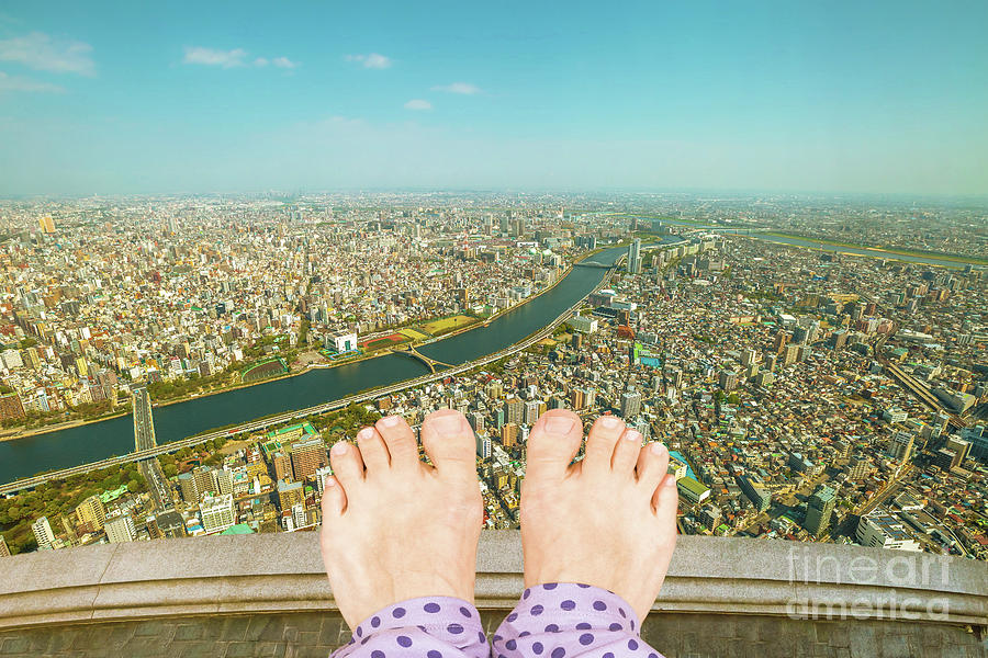 Barefoot Woman Suicide Photograph by Benny Marty