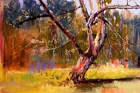 Landscape Pastel - Barely Alive by Tom Christopher