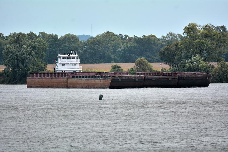 Barge On Tennessee River At Shiloh National Military Park Photograph