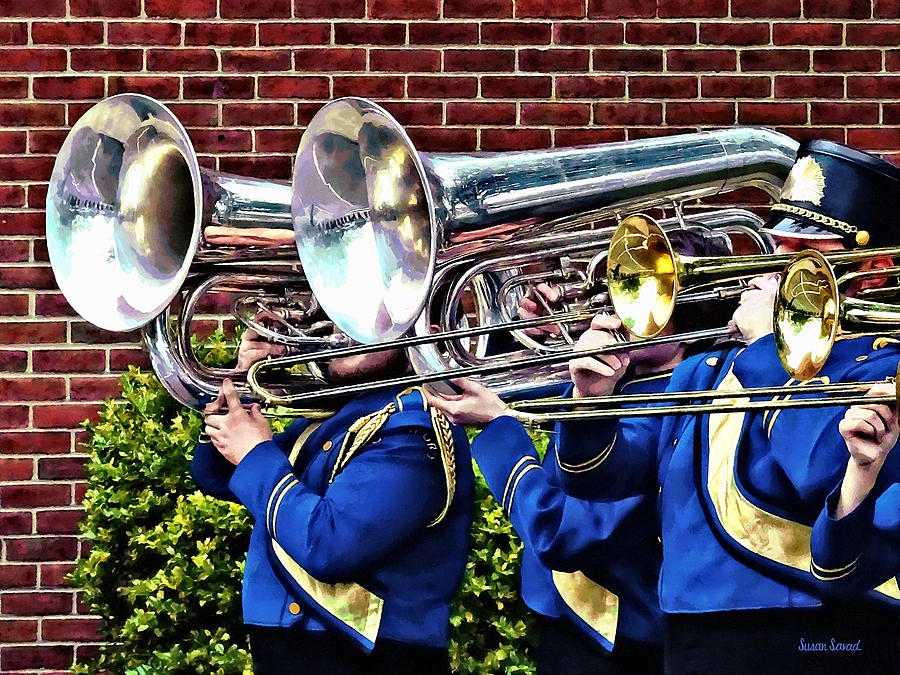 Baritone Horns and Trombones Photograph by Susan Savad