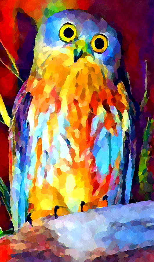 Barking Owl Painting by Chris Butler