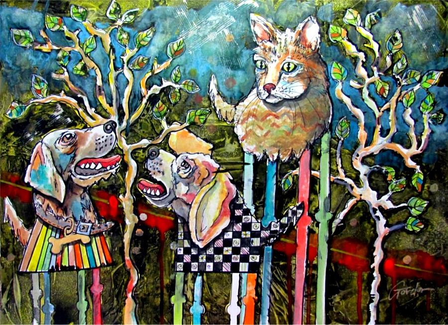 Barking up the Wrong Tree Mixed Media by Alan Gordon - Fine Art America