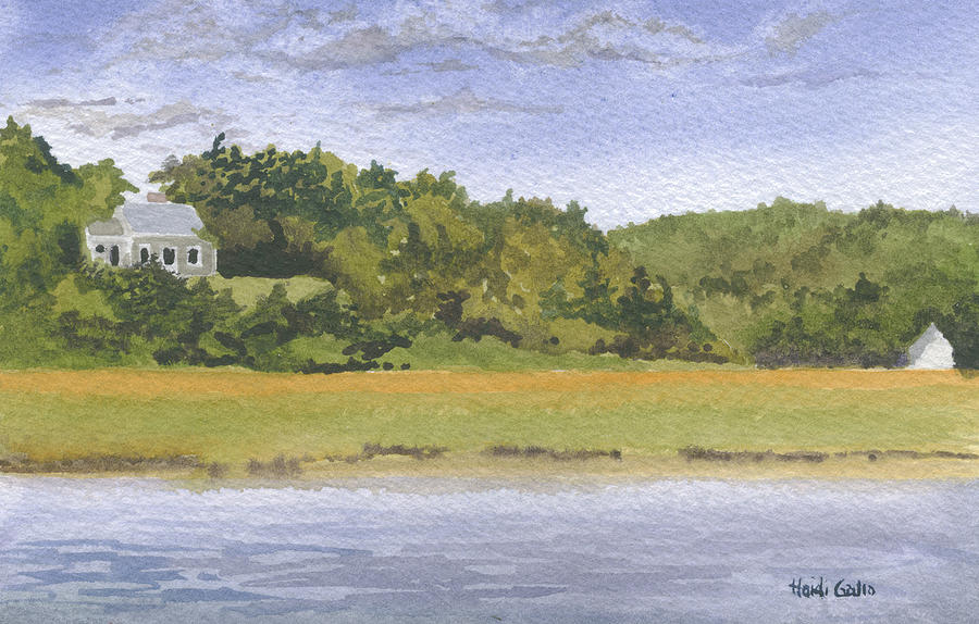 Barley Neck Cottages Painting by Heidi Gallo