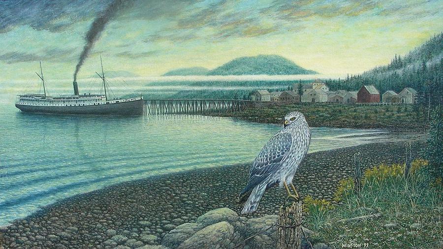 Hawk Painting - Barlow, Alaska, 1882 by Michael Winston