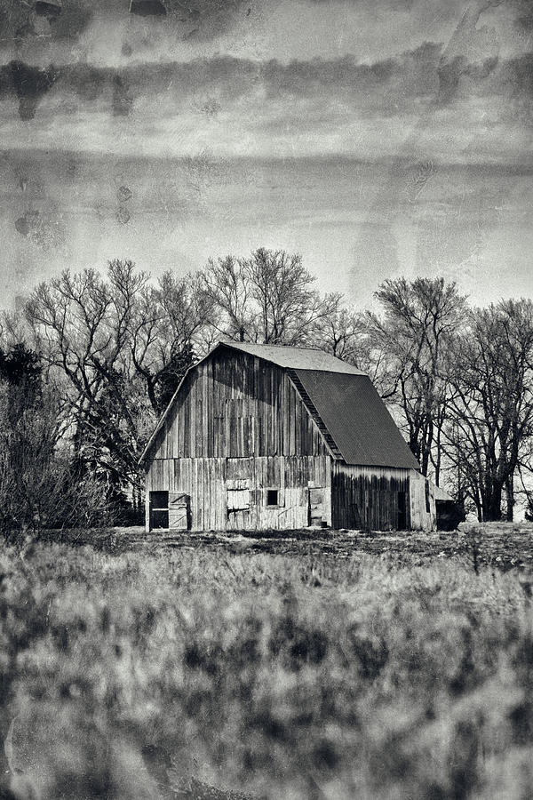 Black And White Photograph - Barn #4 by Tyler Ross
