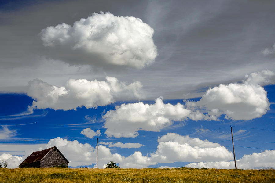 Barn And Clouds Photograph by Irwin Barrett