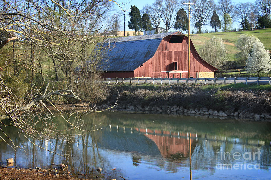 Barn and Reflections Photograph by Todd Blanchard
