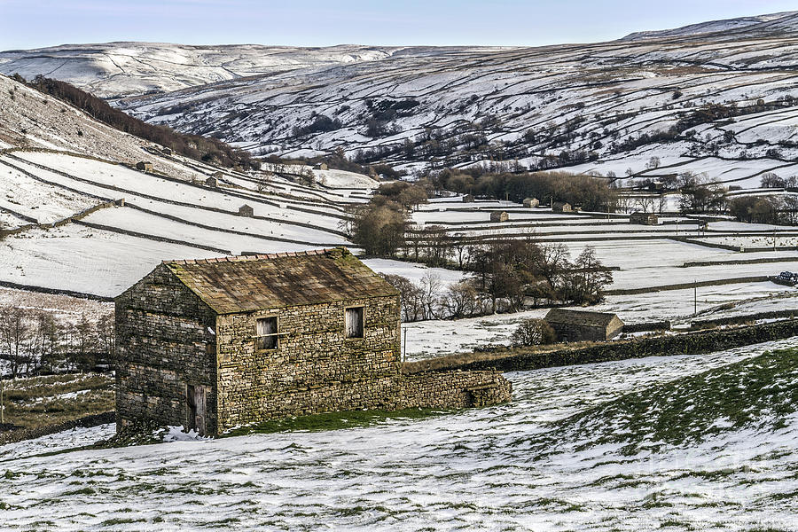 Barn And Snow Photograph by Sandra Cockayne ADPS