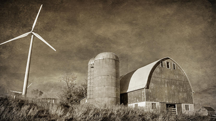 Barn and Windmill Photograph by Susan McMenamin