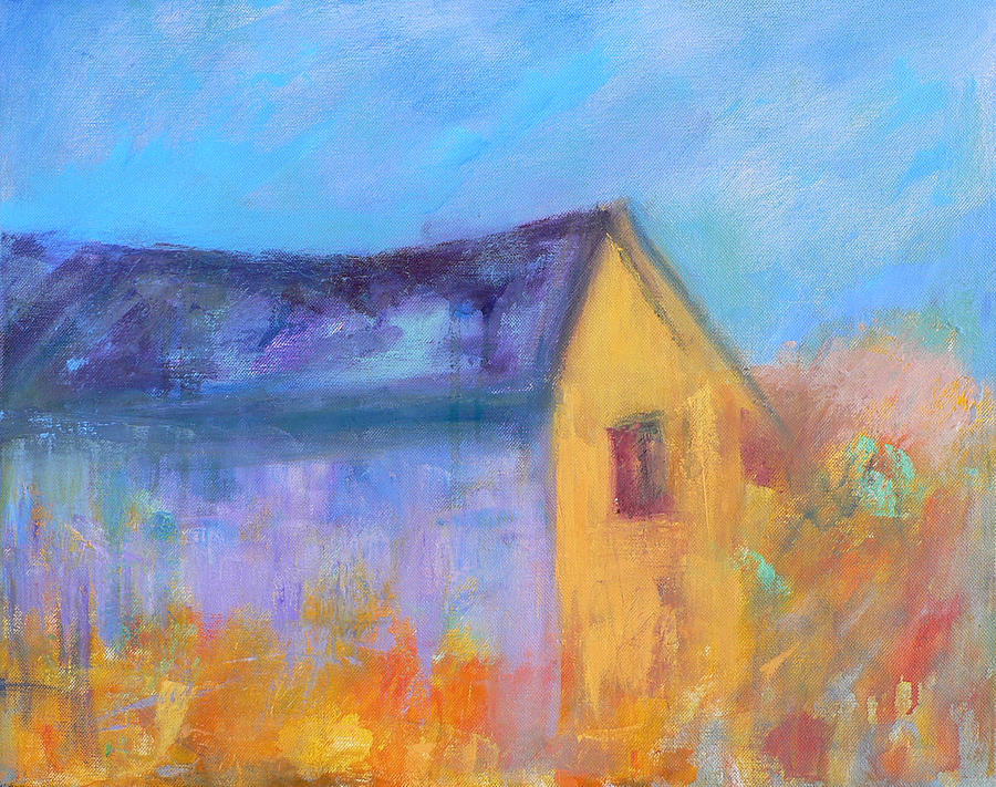 Nature Painting - Barn at Dawn by Jacquie Gouveia