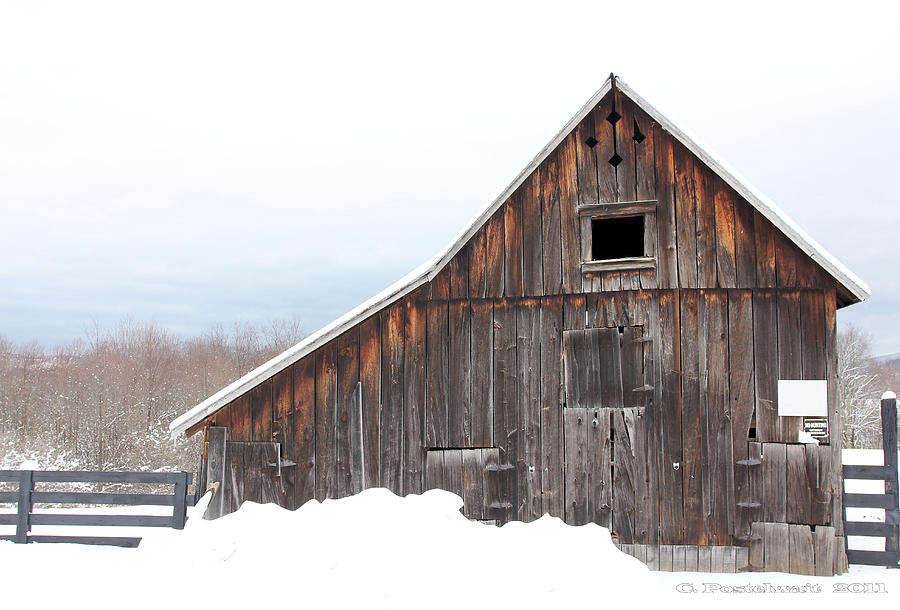 Barns Photograph - Barn at Fairview Farm by Carolyn Postelwait Barns Photograph - Barn at Fairview Farm by Carolyn Postelwait