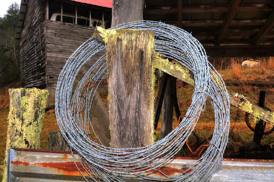 Barn Barb Wire Photograph by FineArtRoyal Joshua Mimbs