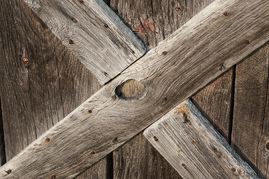 Barn Door Detail Photograph by Steven Dunn