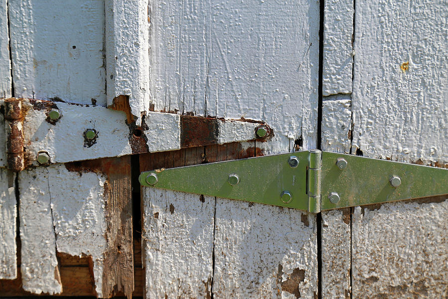Barn Door Hinges 3 Photograph by Mary Bedy