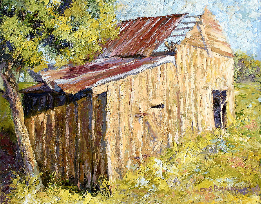 Barn Door Painting by Lewis Bowman