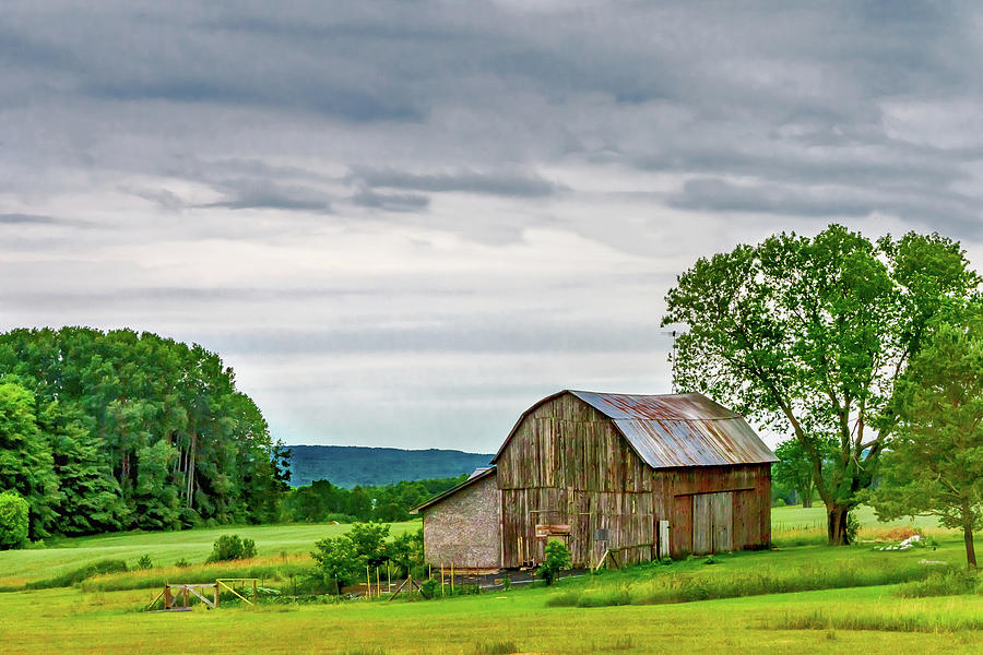 Summer Photograph - Barn in Bliss Township by Bill Gallagher