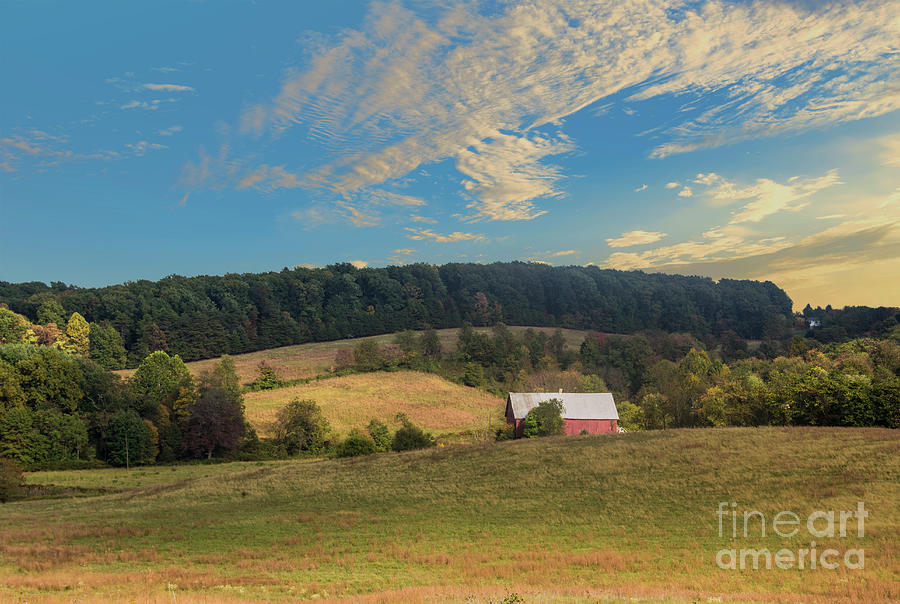 Barn in Field Photograph by Malcolm L Wiseman III