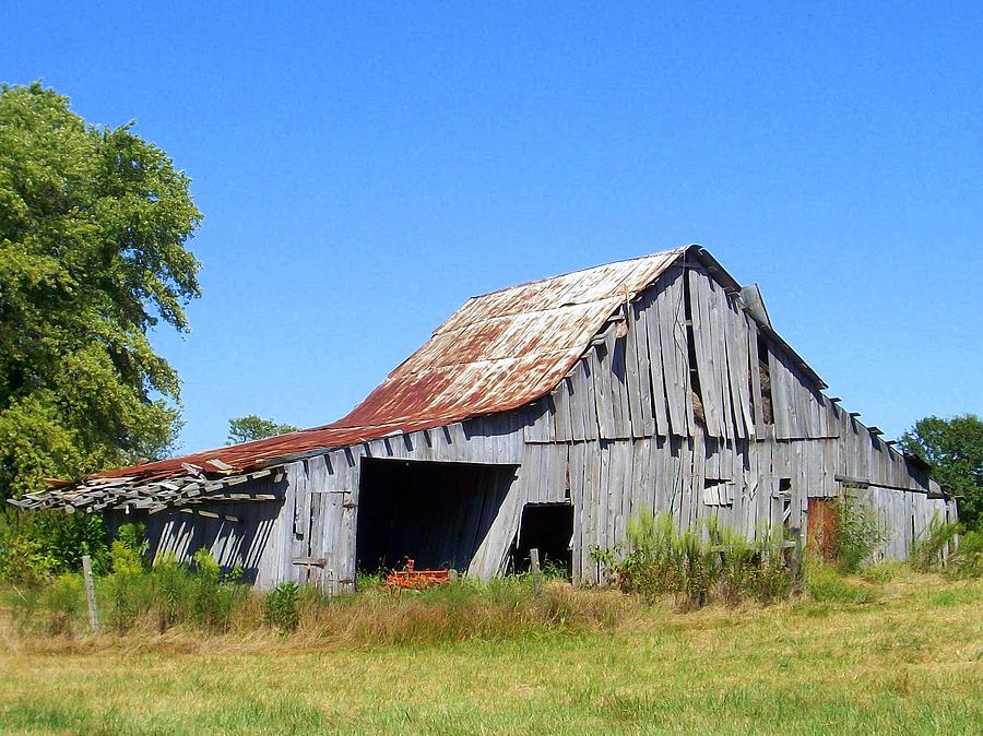 Barn in the Summer Sun Photograph by Mike Stanfield - Fine Art America