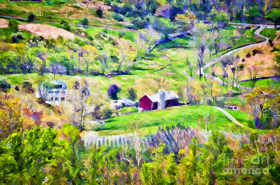 Barn In The Valley Photograph by Kerri Farley