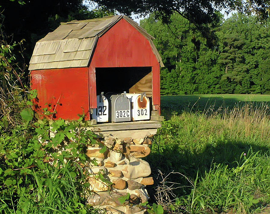 Barn Mailboxes Photograph by Brian Wallace