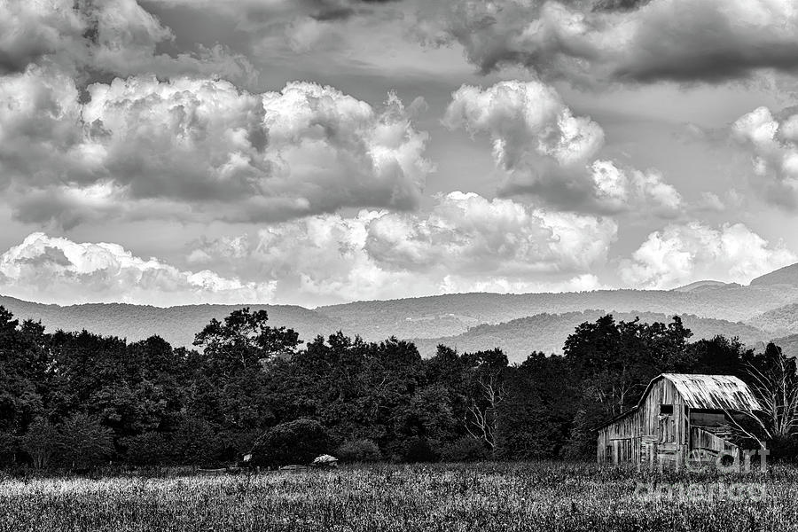 Barn Mountains and Sky Photograph by Thomas R Fletcher