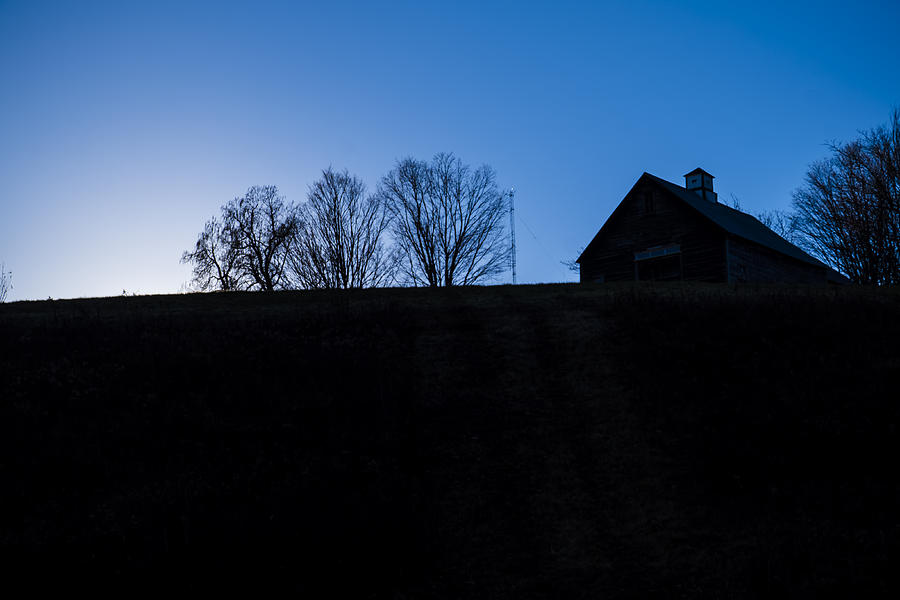 Barn On A Hill Photograph by Tom Singleton