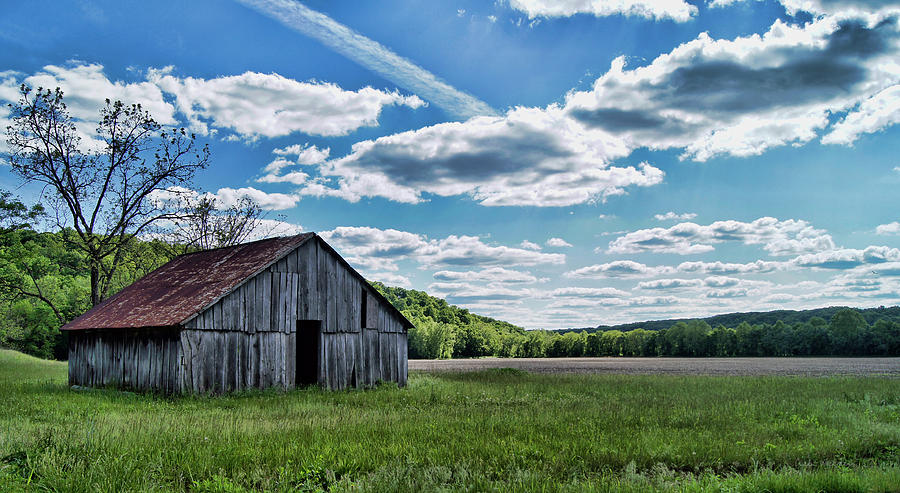 Barn on Cedar Creek Bottoms Photograph by Cricket Hackmann