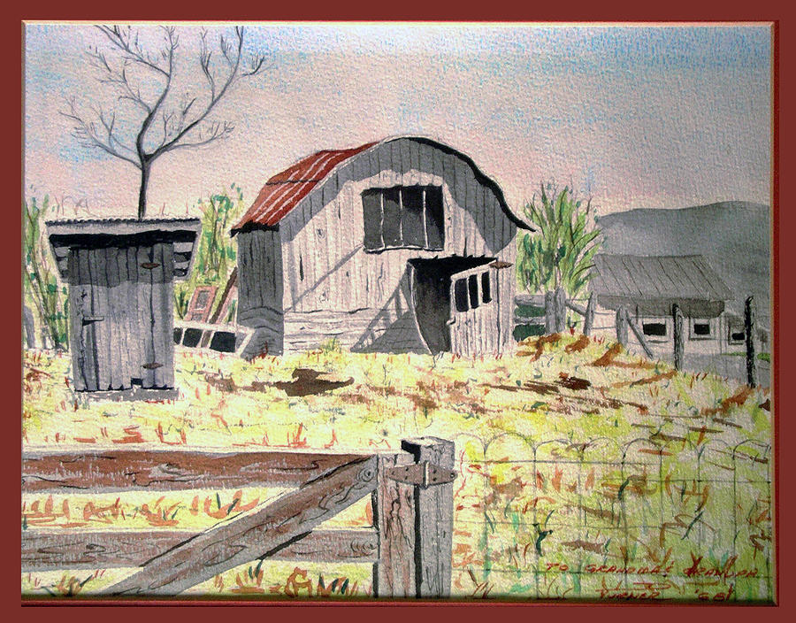 Barn on Fisk Rd Painting by Dale Turner
