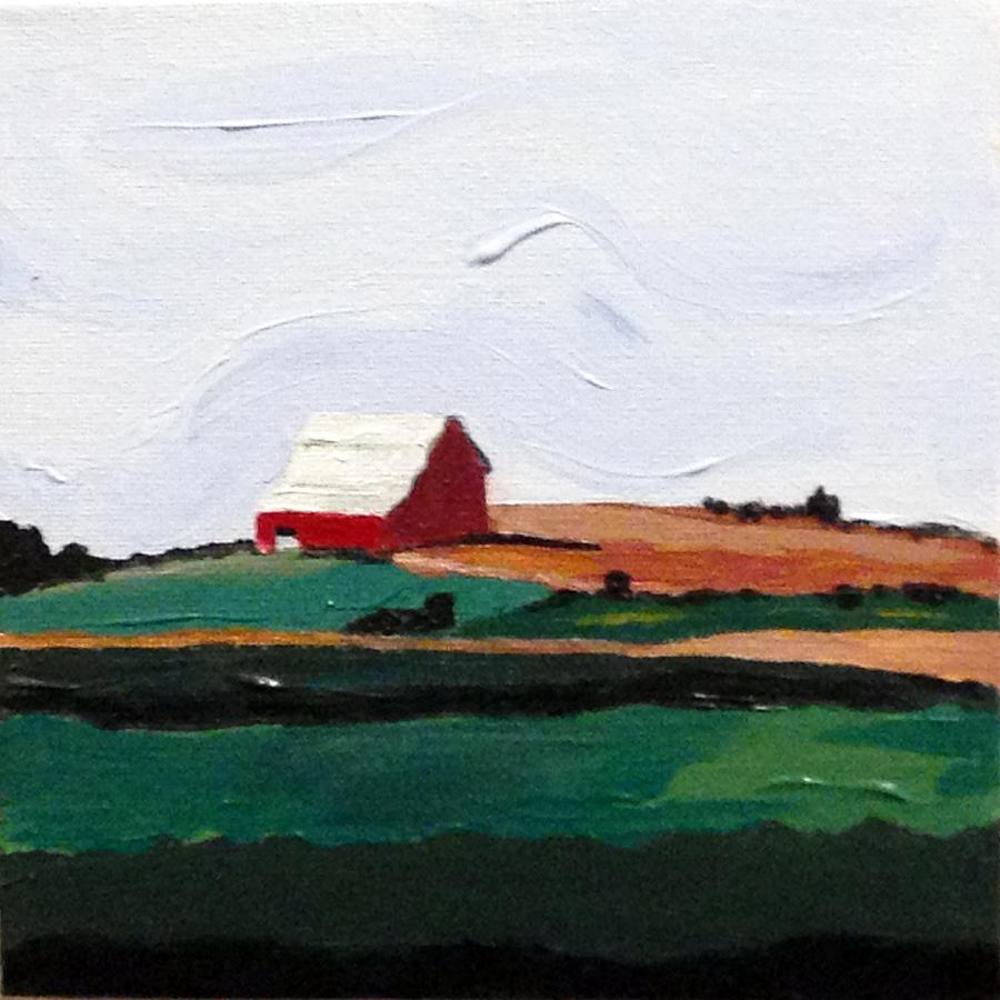 Barn on the Hill Painting by Kevin Callahan